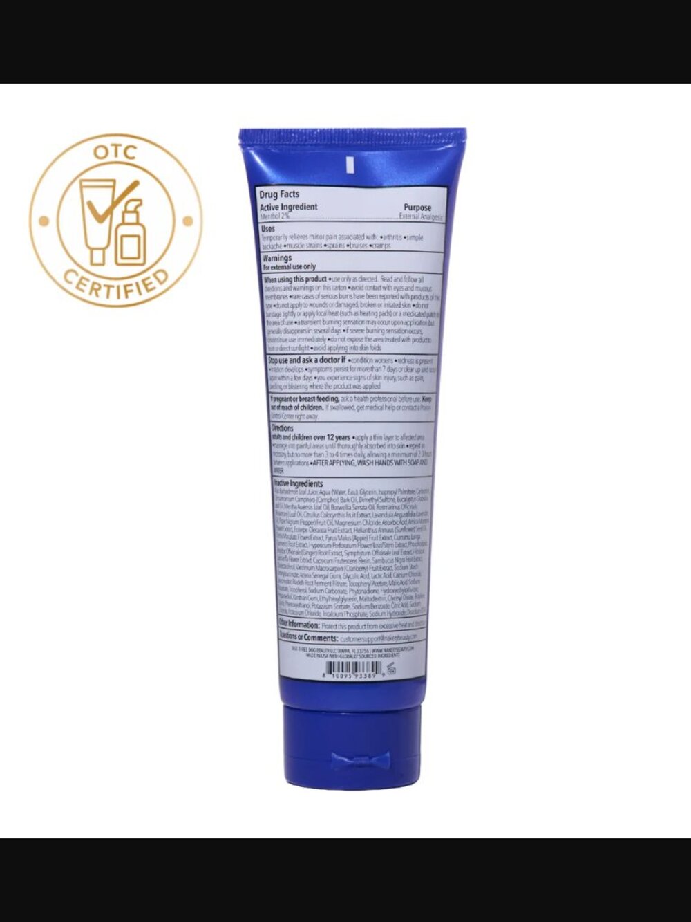 ❣️2/$36 NEW Nakery Beauty SkinRecovery Ultra-Strength Pain Therapy Cream $32.00 - Picture 8 of 8